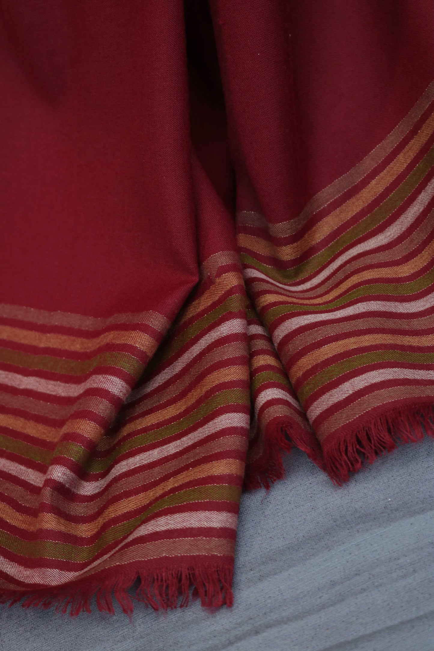 Zam Zam Lining Pashmina Shawl 3101 Mehroon
