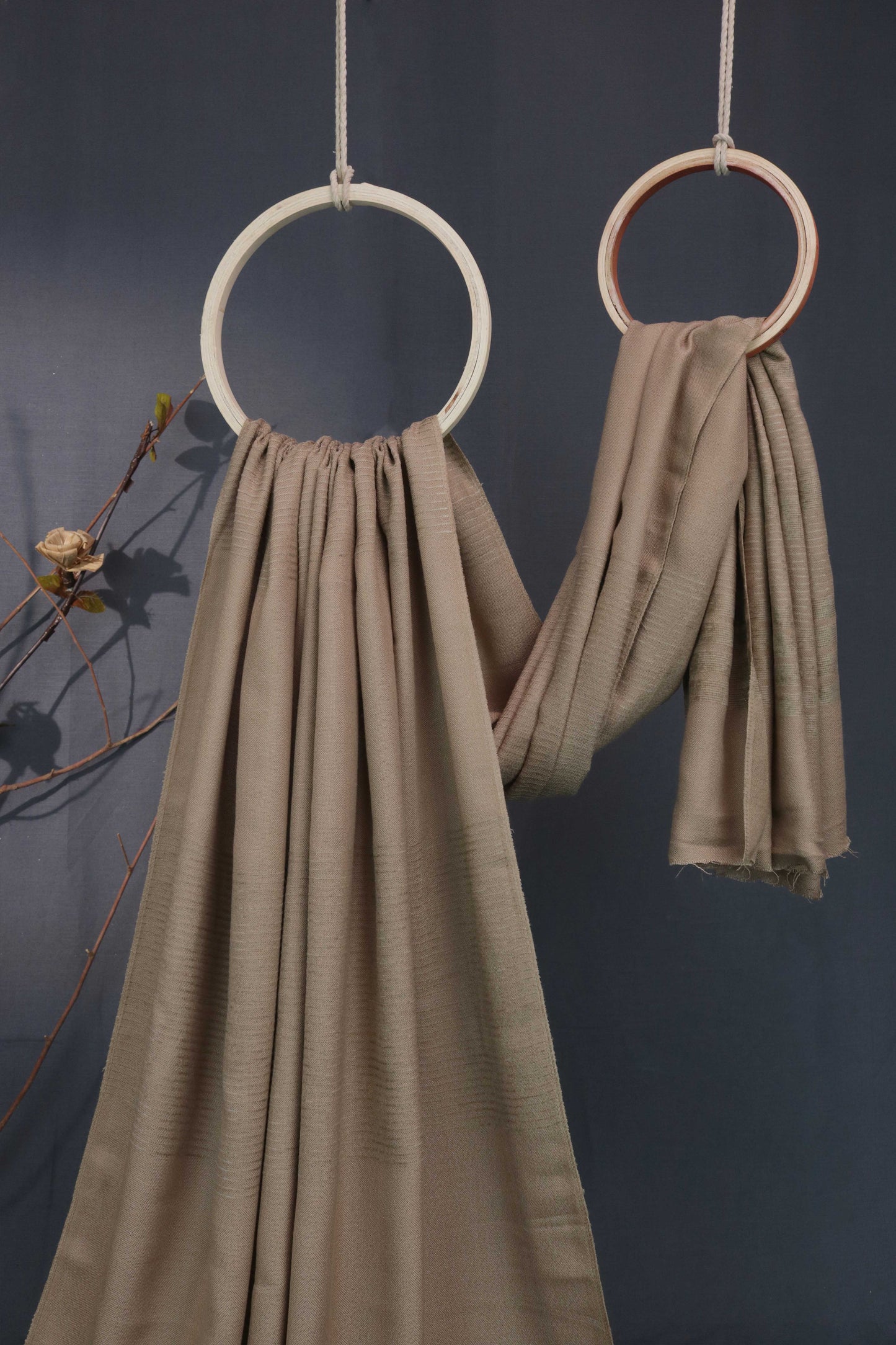 Velvet Wool Mehroon Shawl 2621 Skin