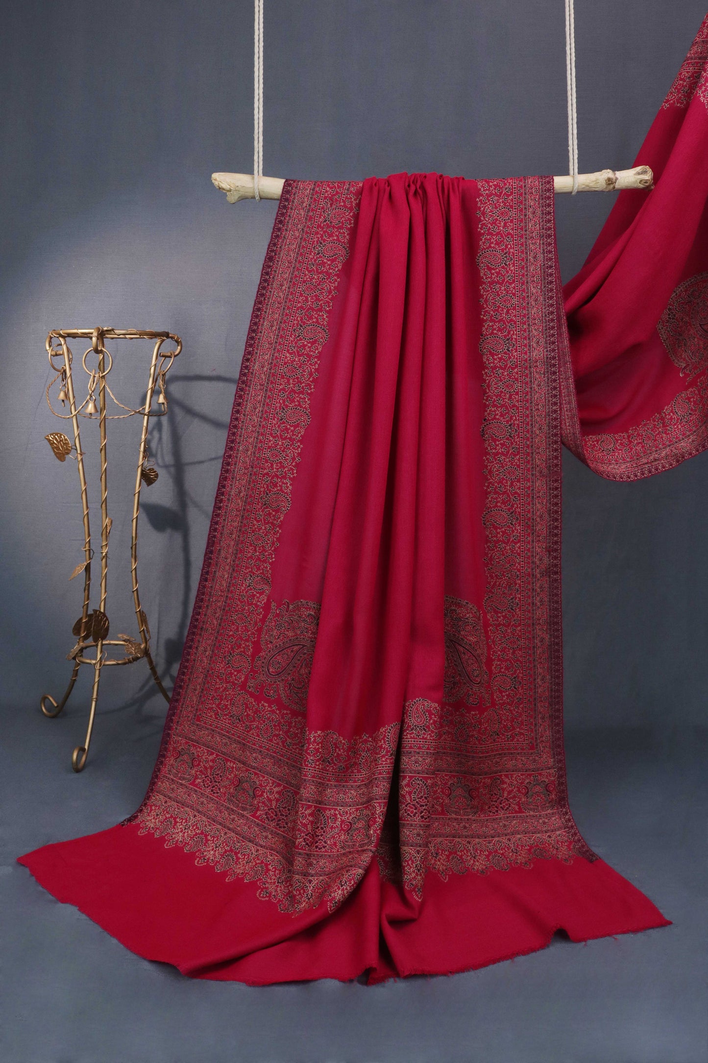 Kani Border Pashmina Shawl 3489G