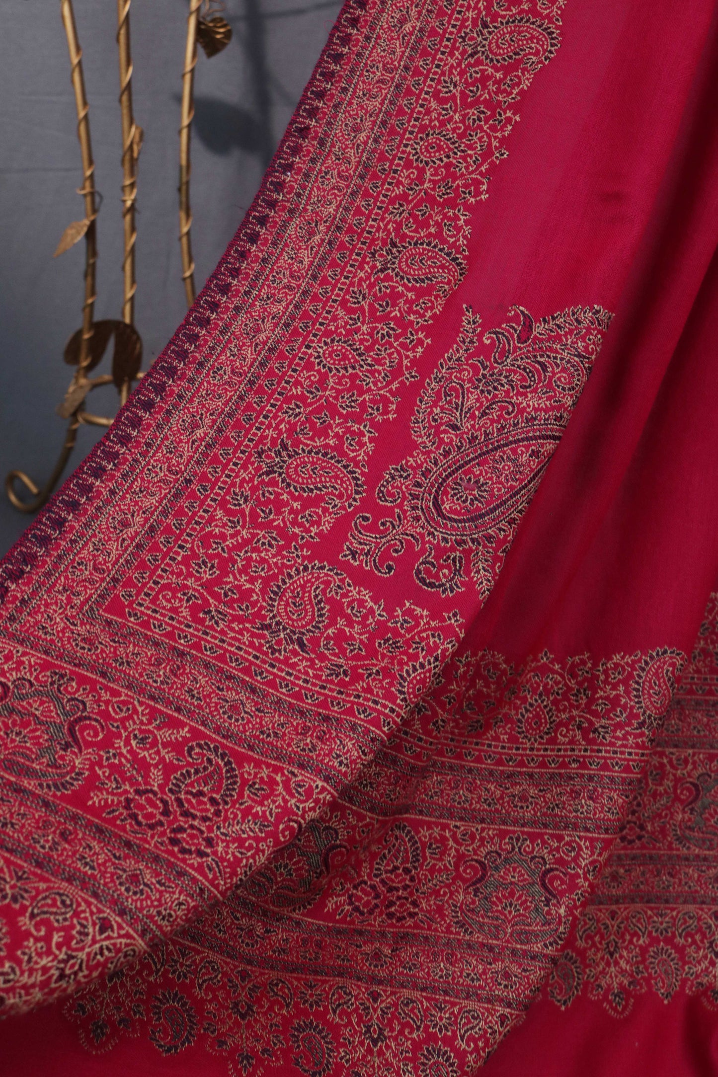 Kani Border Pashmina Shawl 3489G