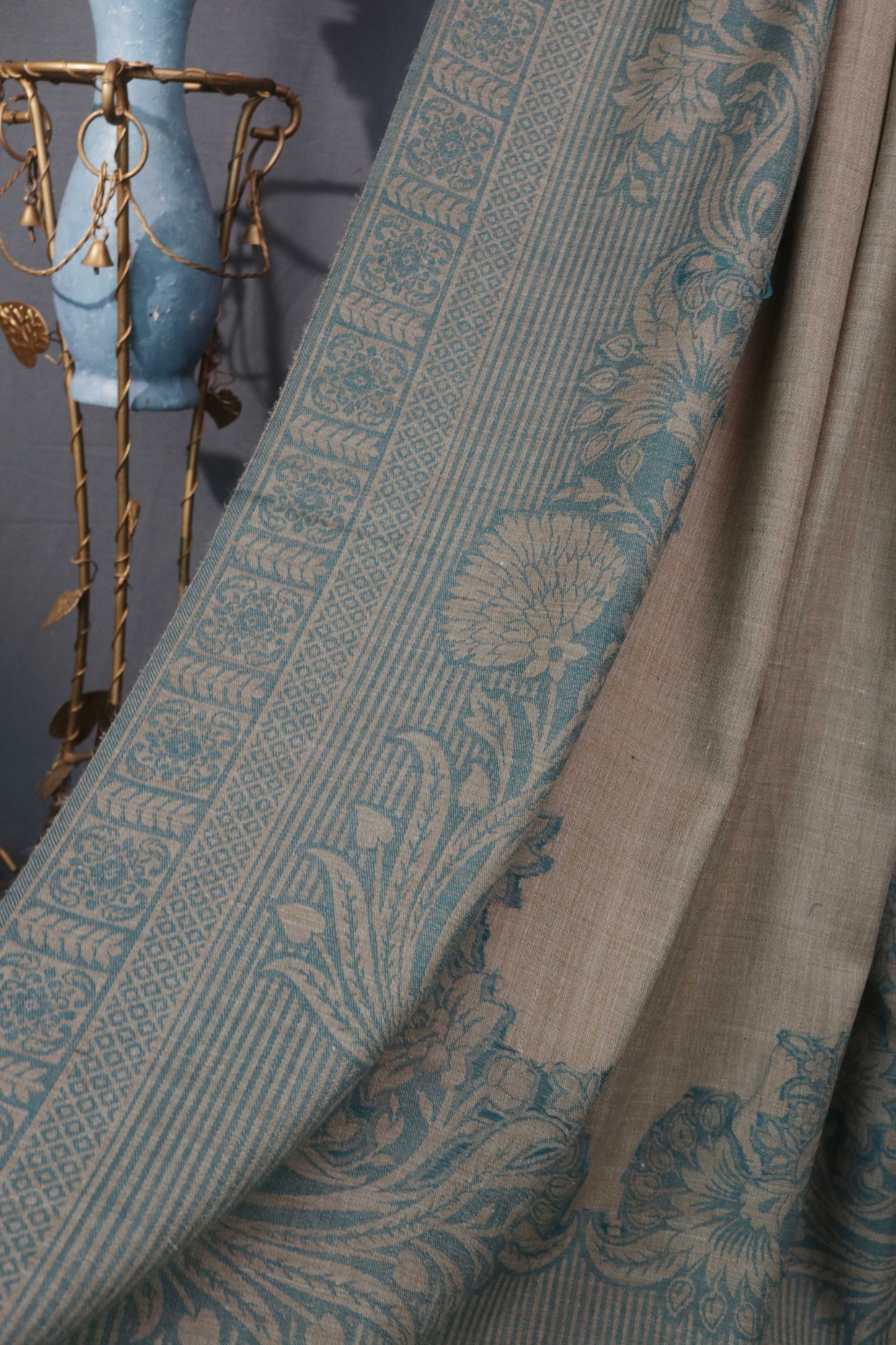 Kani Border Pashmina Shawl 3244C