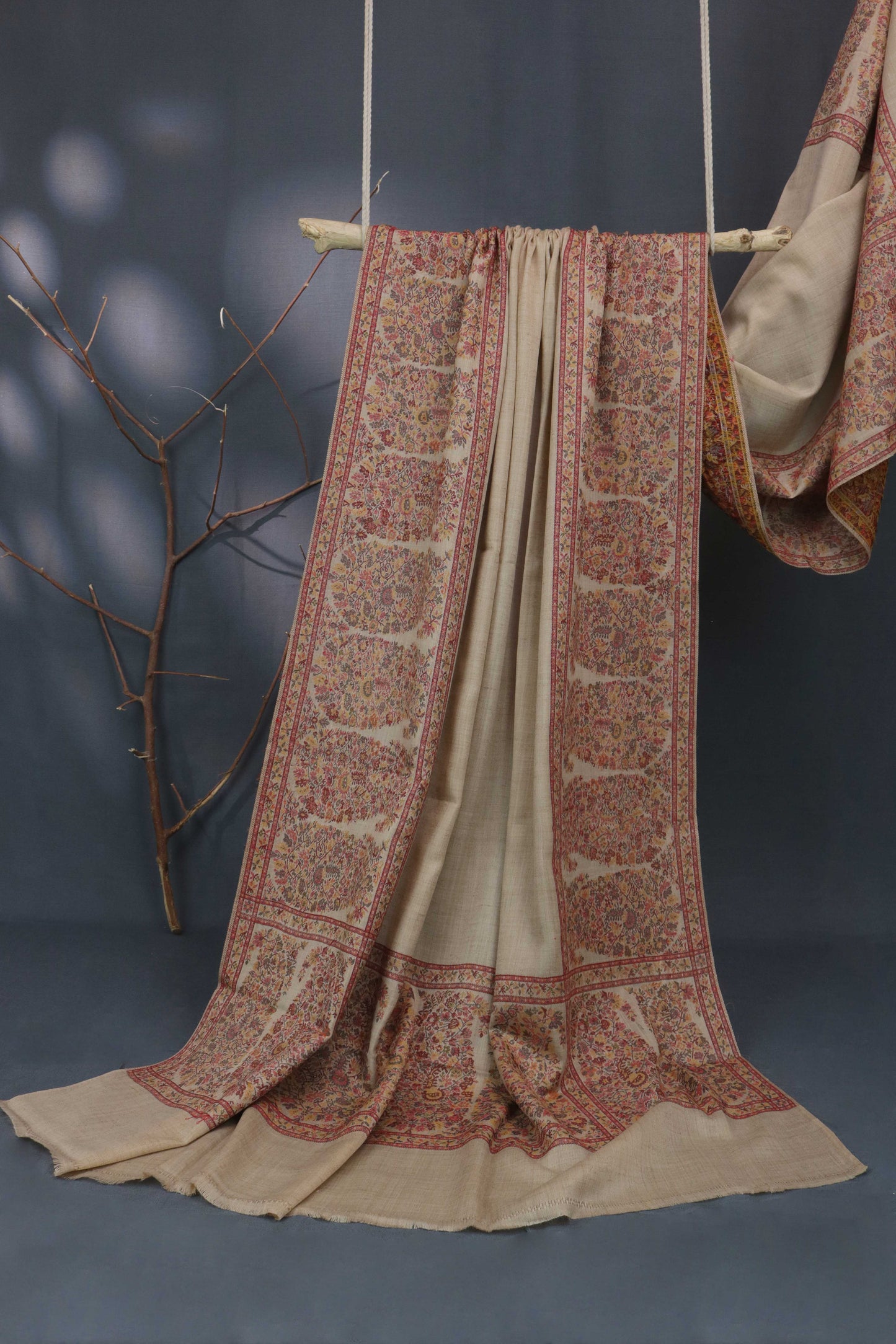 Kani Border Pashmina Shawl  HKSH14