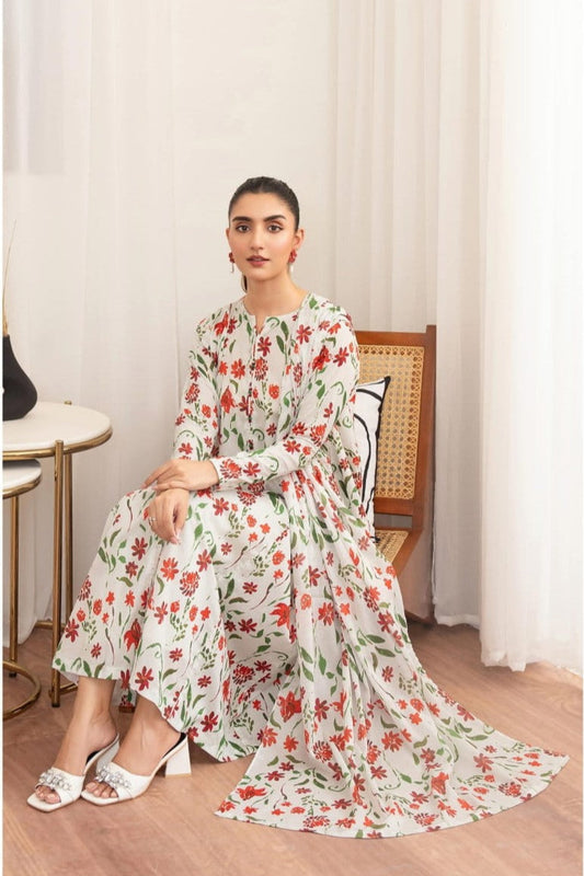 Lawn Printed Suit H25SLGR09