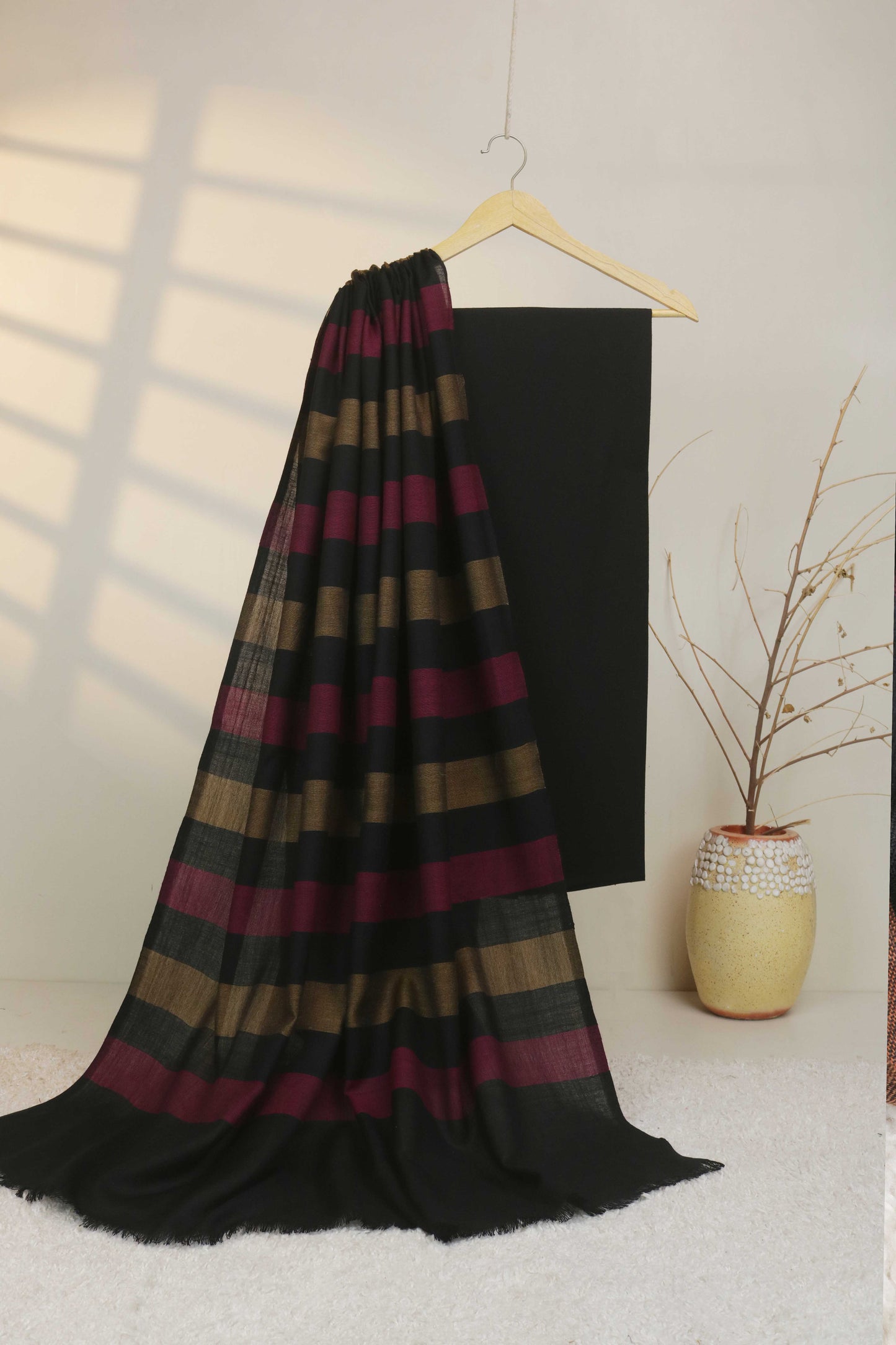 3Piece - Karandi with Rashmina Shawl KPP336