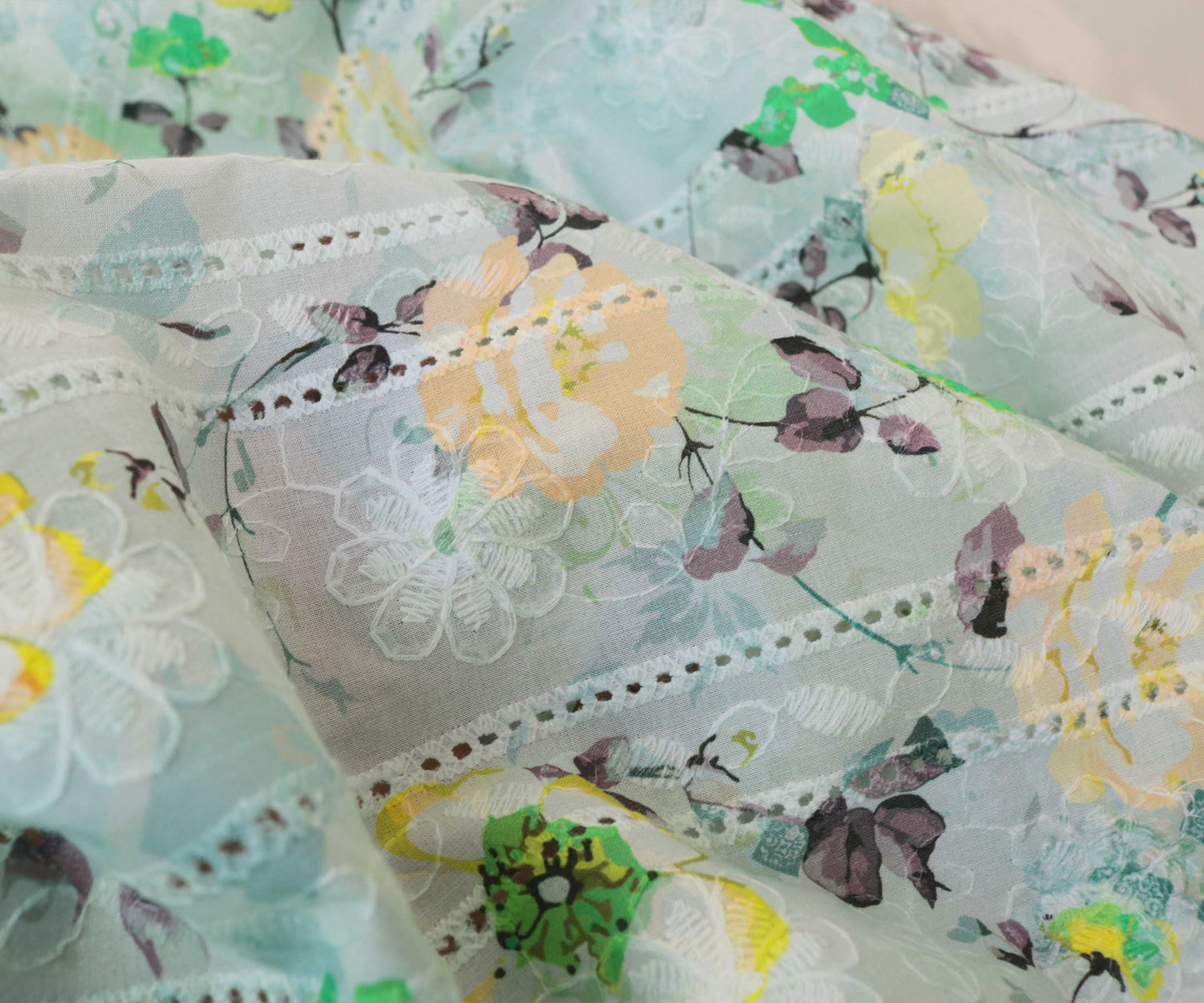 Printed Embroidered Lawn H25LPB25
