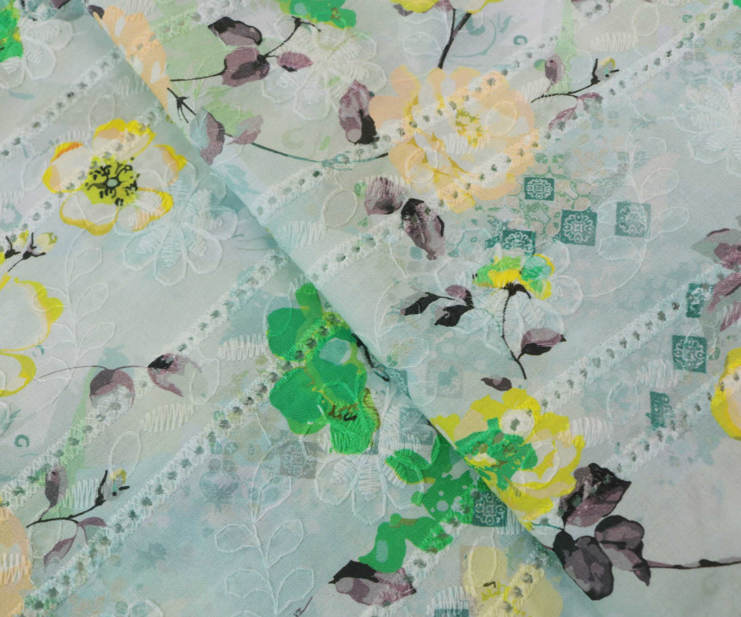 Printed Embroidered Lawn H25LPB25