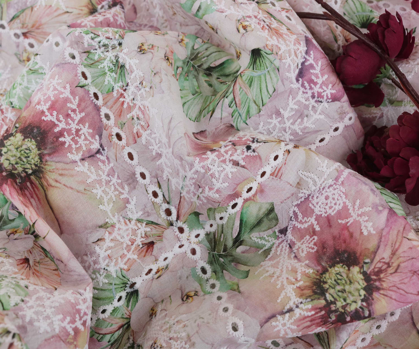 Printed Embroidered Lawn H25LPB83