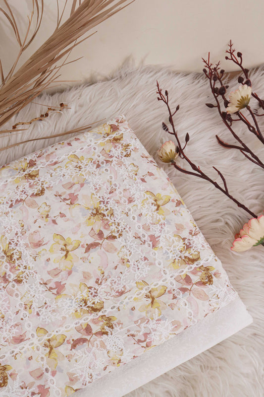 Shirt Printed Embroidered Lawn H25LPB74