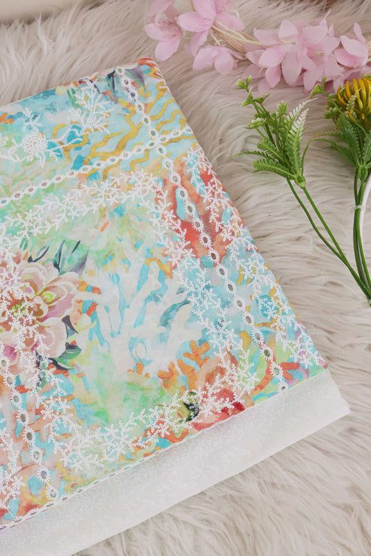Shirt Printed Embroidered Lawn H25LPB82