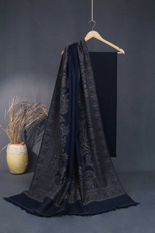 3Piece -Karandi with Pashmina Shawl KPP295