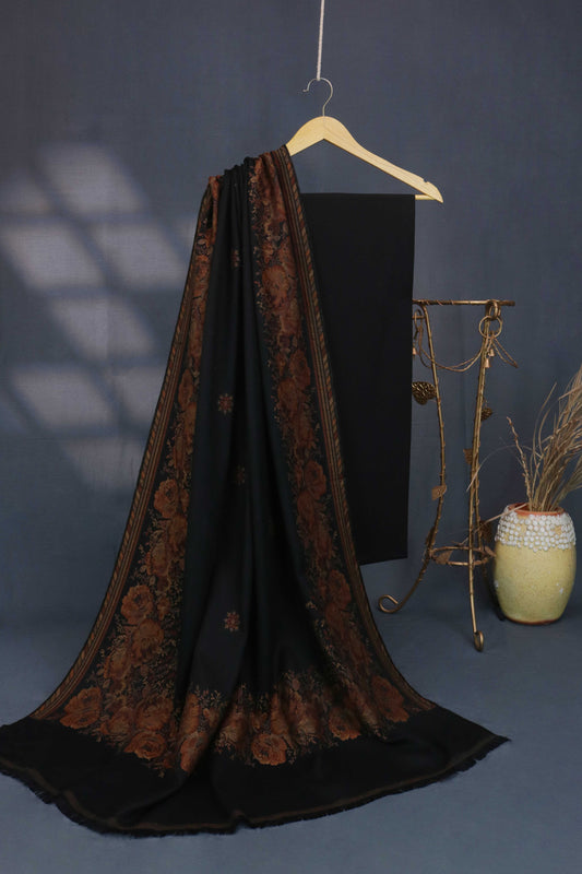 3Piece -Karandi with Pashmina Shawl KPP301