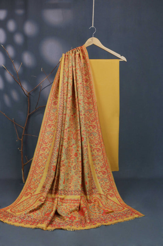 3Piece -Karandi with Pashmina Shawl KPP348