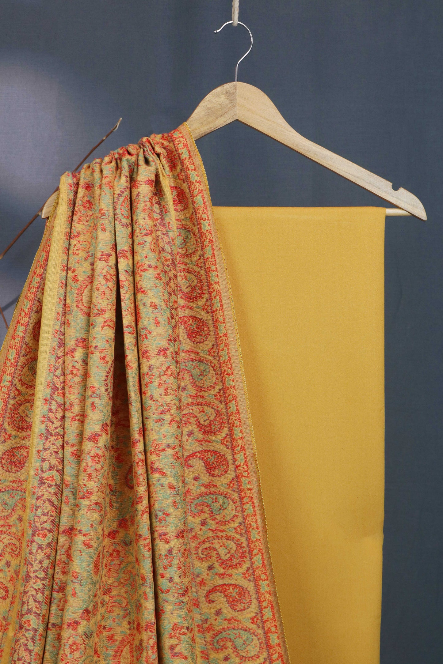 3Piece -Karandi with Pashmina Shawl KPP348