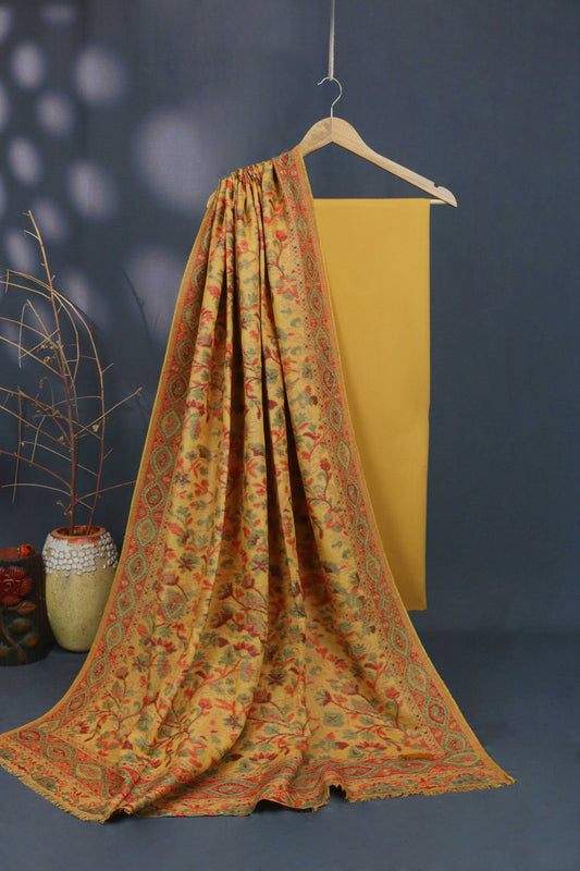 3Piece -Karandi with Pashmina Shawl KPP350