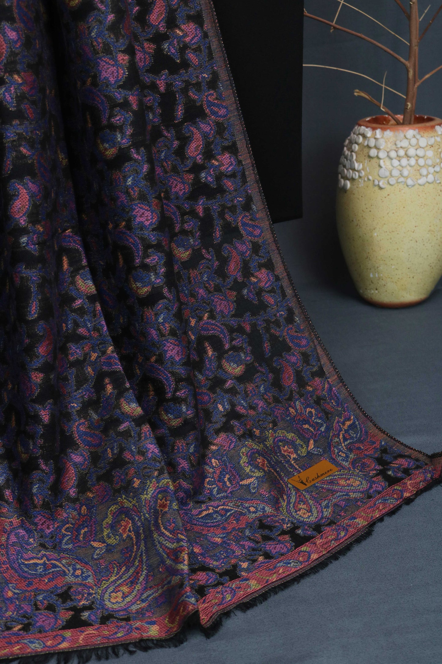 3Piece -Karandi with Pashmina Shawl KPP370