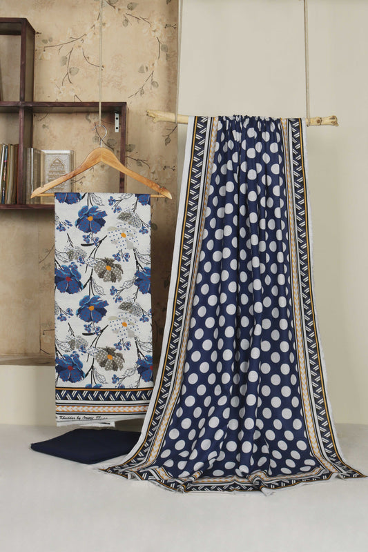 3Piece – Printed Khaddar Suit CK456