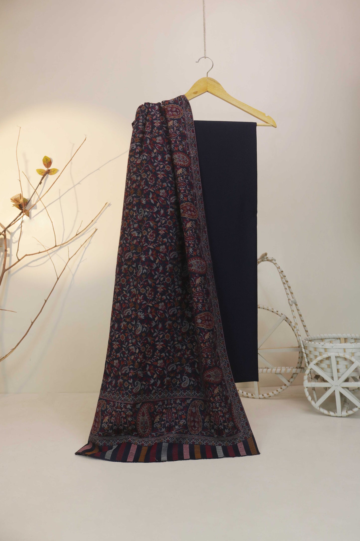 3Piece - Karandi with Pashmina Shawl KPP206
