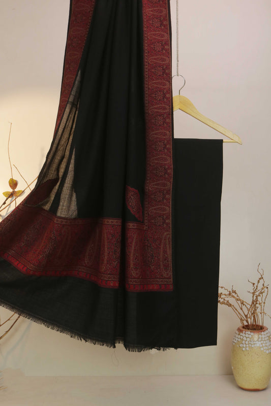 3Piece - Karandi with Pashmina Shawl KPP210