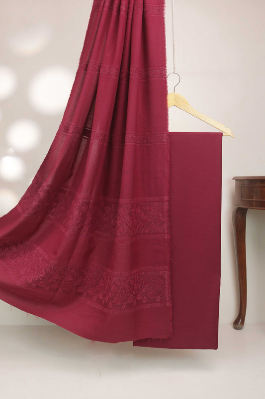 3Piece - Karandi with Wool Shawl SRK Matt Marjanda