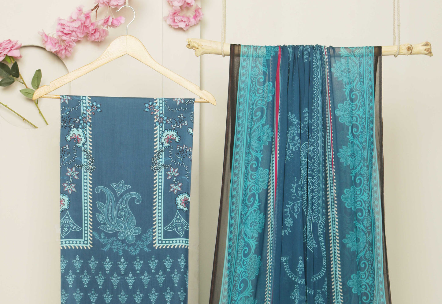 3Piece -Viscous Printed Suit VC05