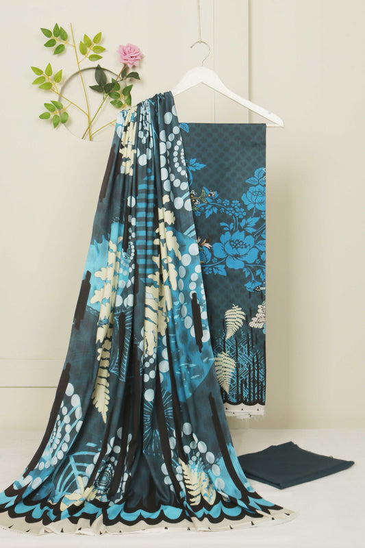 3Piece - Linen Printed Suit Classic ICLST09