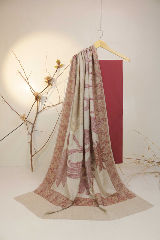 3Piece - Karandi with Pashmina Shawl KPP221