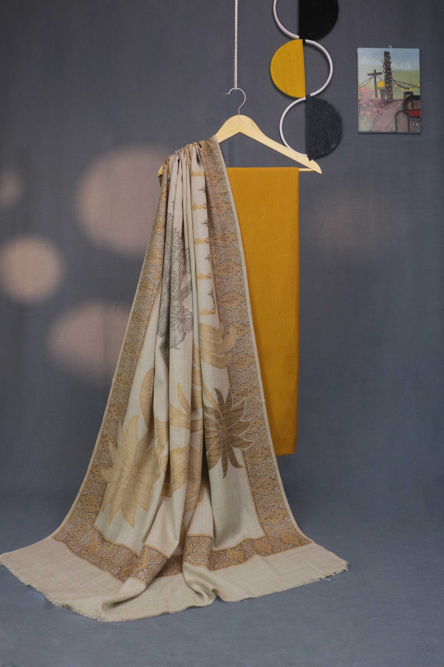 3Piece - Moonlight Marina with Pashmina Shawl KPP226