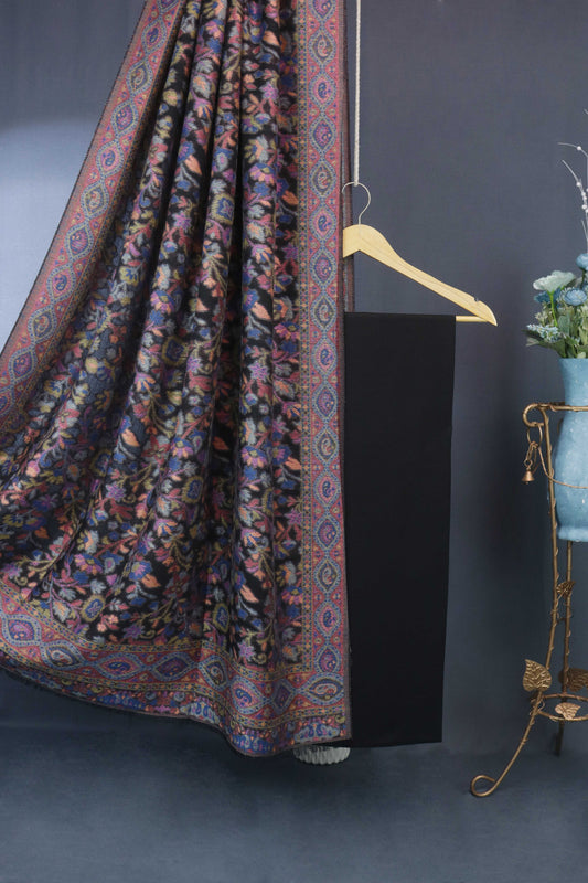 3Piece -Karandi with Pashmina Shawl KPP256