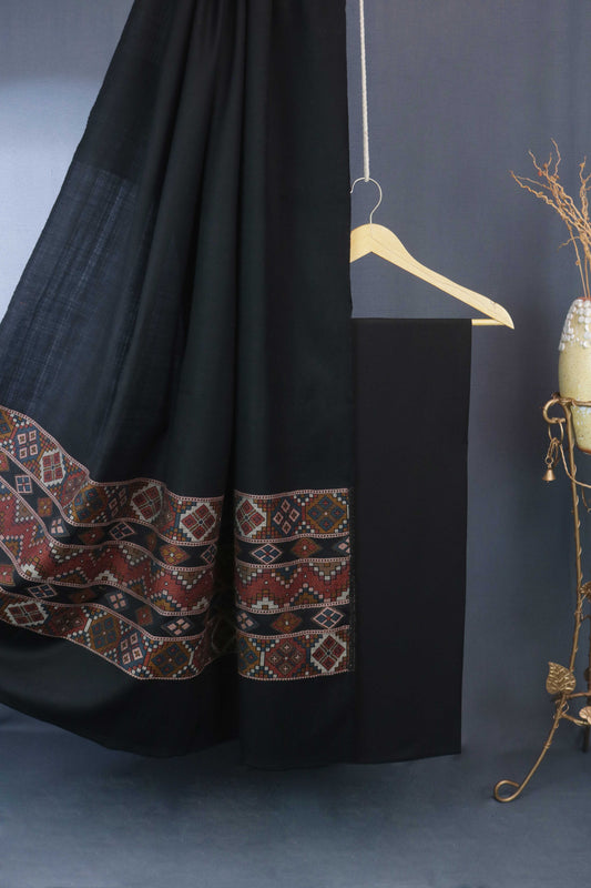 3Piece -Karandi with Pashmina Shawl KPP257