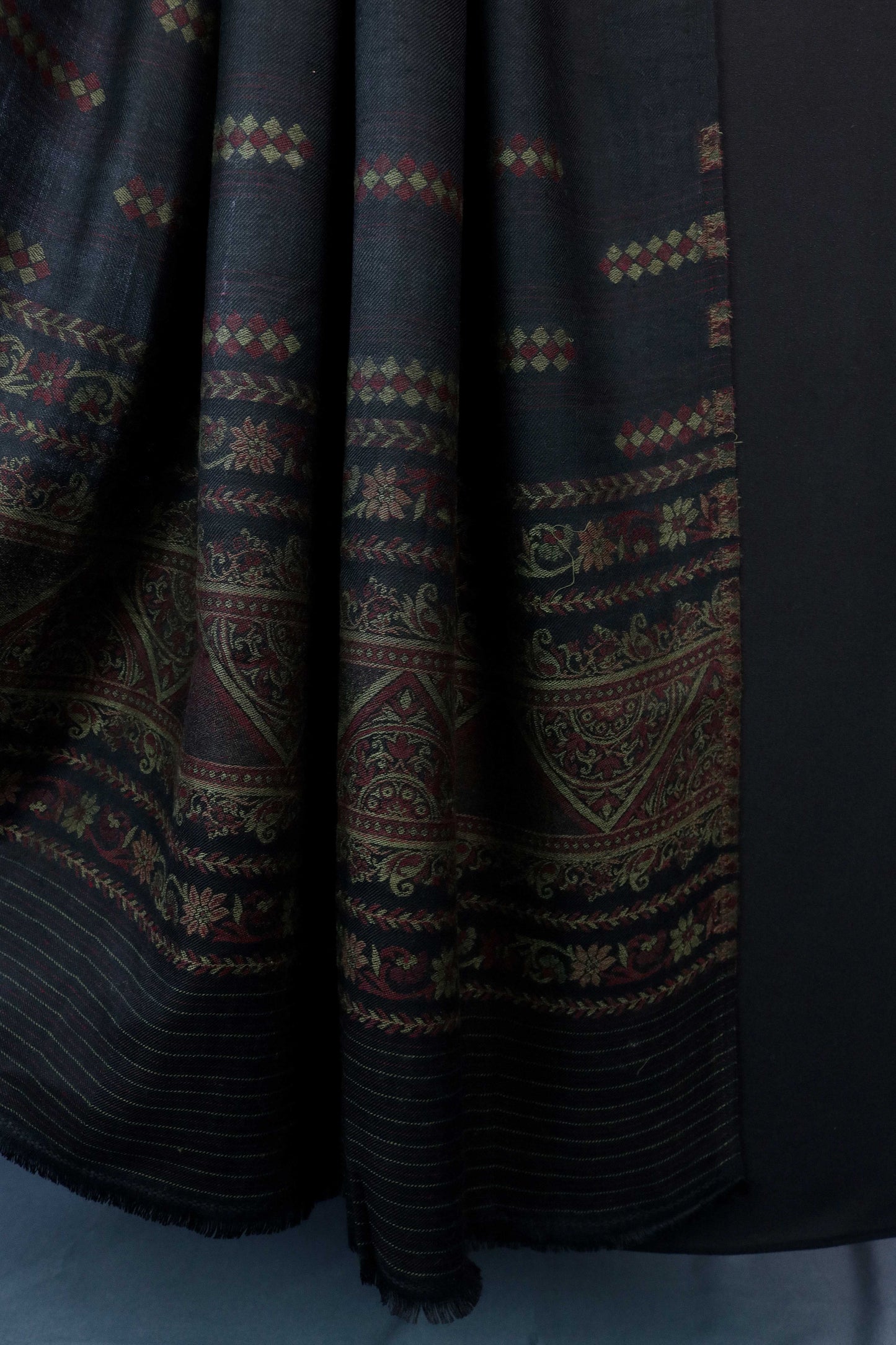 3Piece -Karandi with Pashmina Shawl KPP259