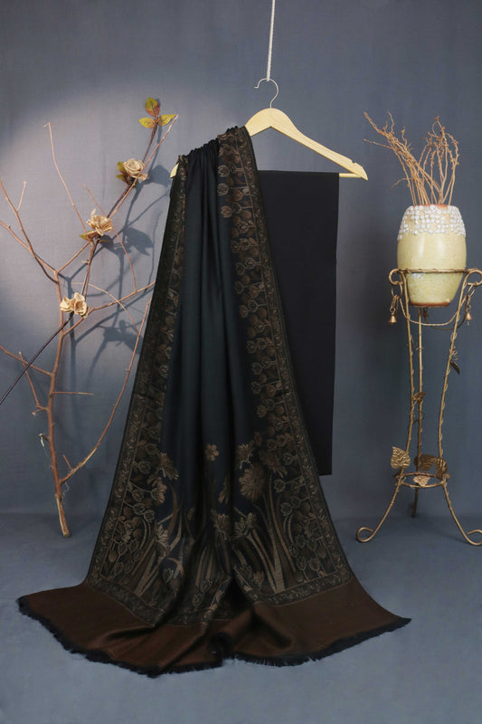3Piece -Karandi with Pashmina Shawl KPP260