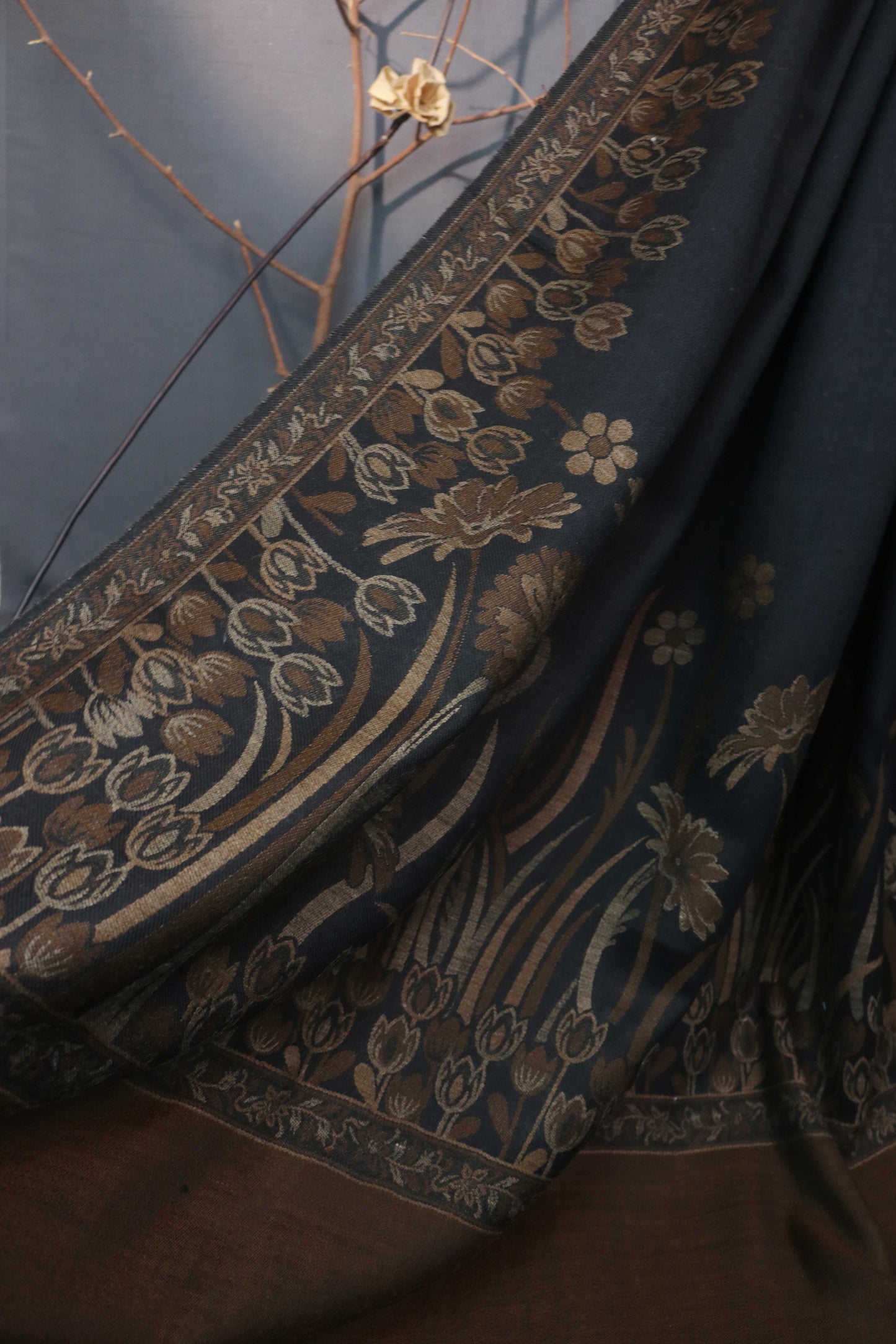 3Piece -Karandi with Pashmina Shawl KPP260