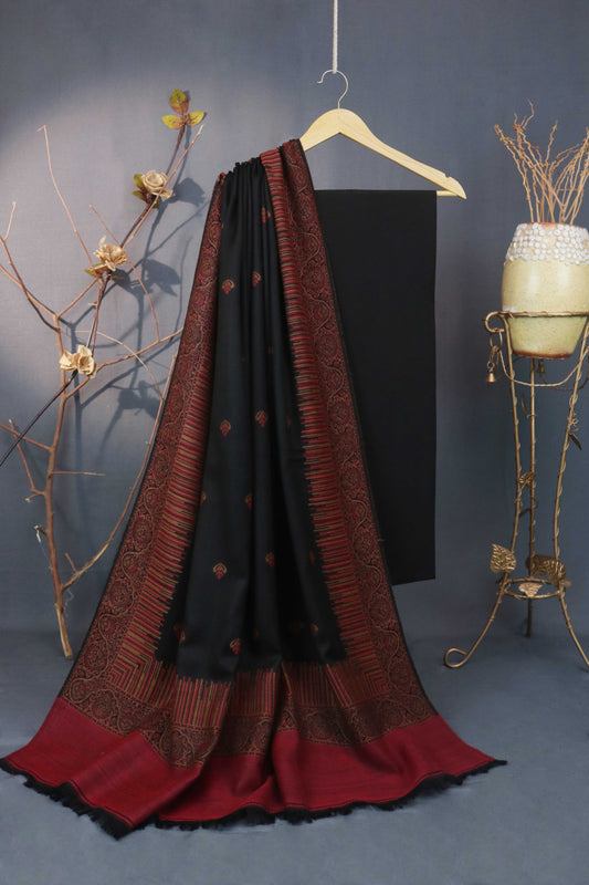 3Piece -Karandi with Pashmina Shawl KPP263