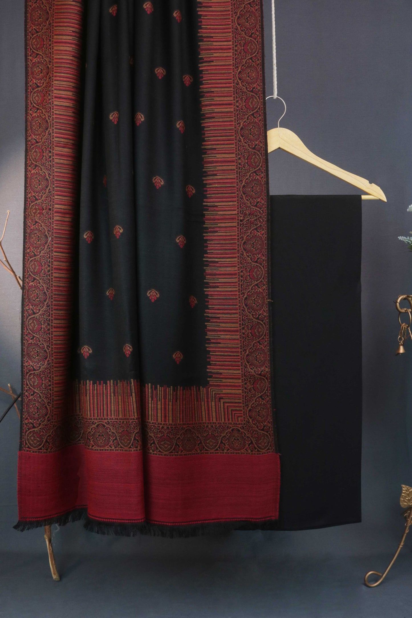 3Piece -Karandi with Pashmina Shawl KPP263