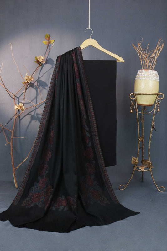 3Piece -Karandi with Pashmina Shawl KPP264