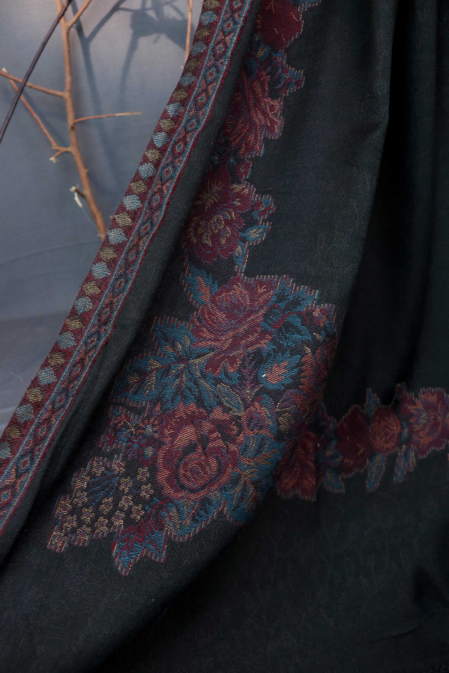 3Piece -Karandi with Pashmina Shawl KPP264
