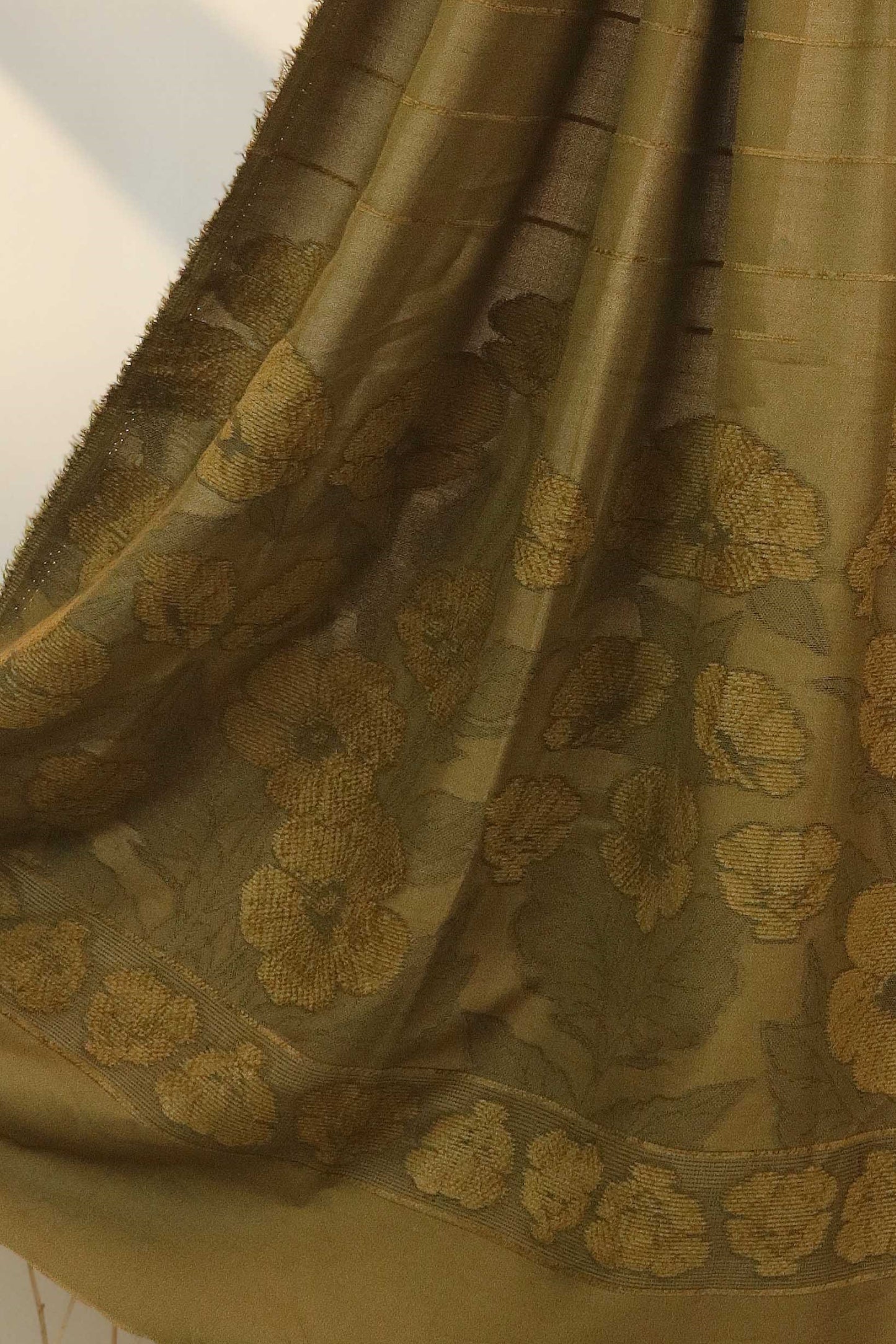 3Piece - Karandi with Wool Shawl SRK Mehndi