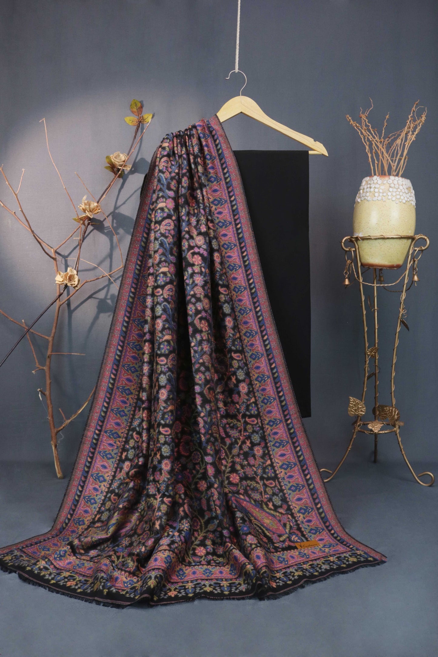 3Piece -Karandi with Pashmina Shawl KPP265