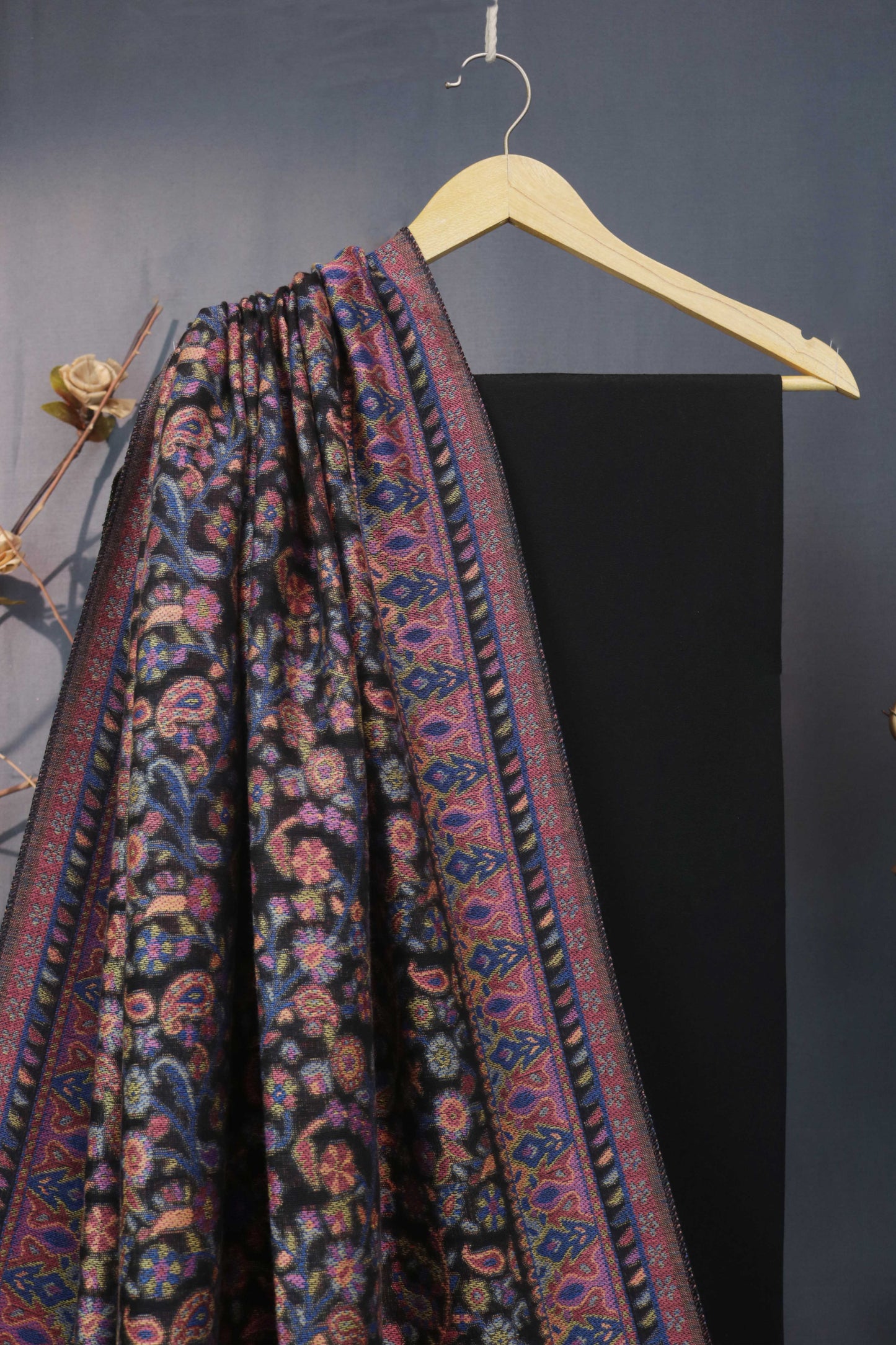 3Piece -Karandi with Pashmina Shawl KPP265