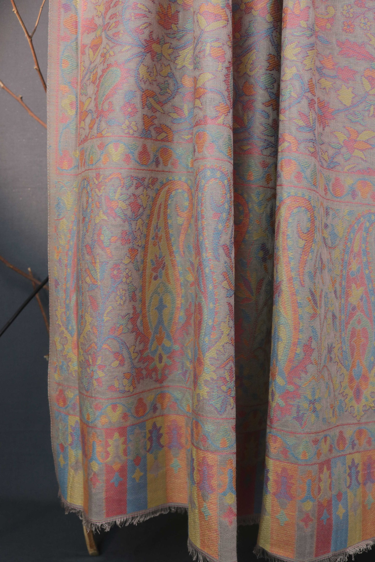 3Piece -Karandi with Pashmina Shawl KPP267