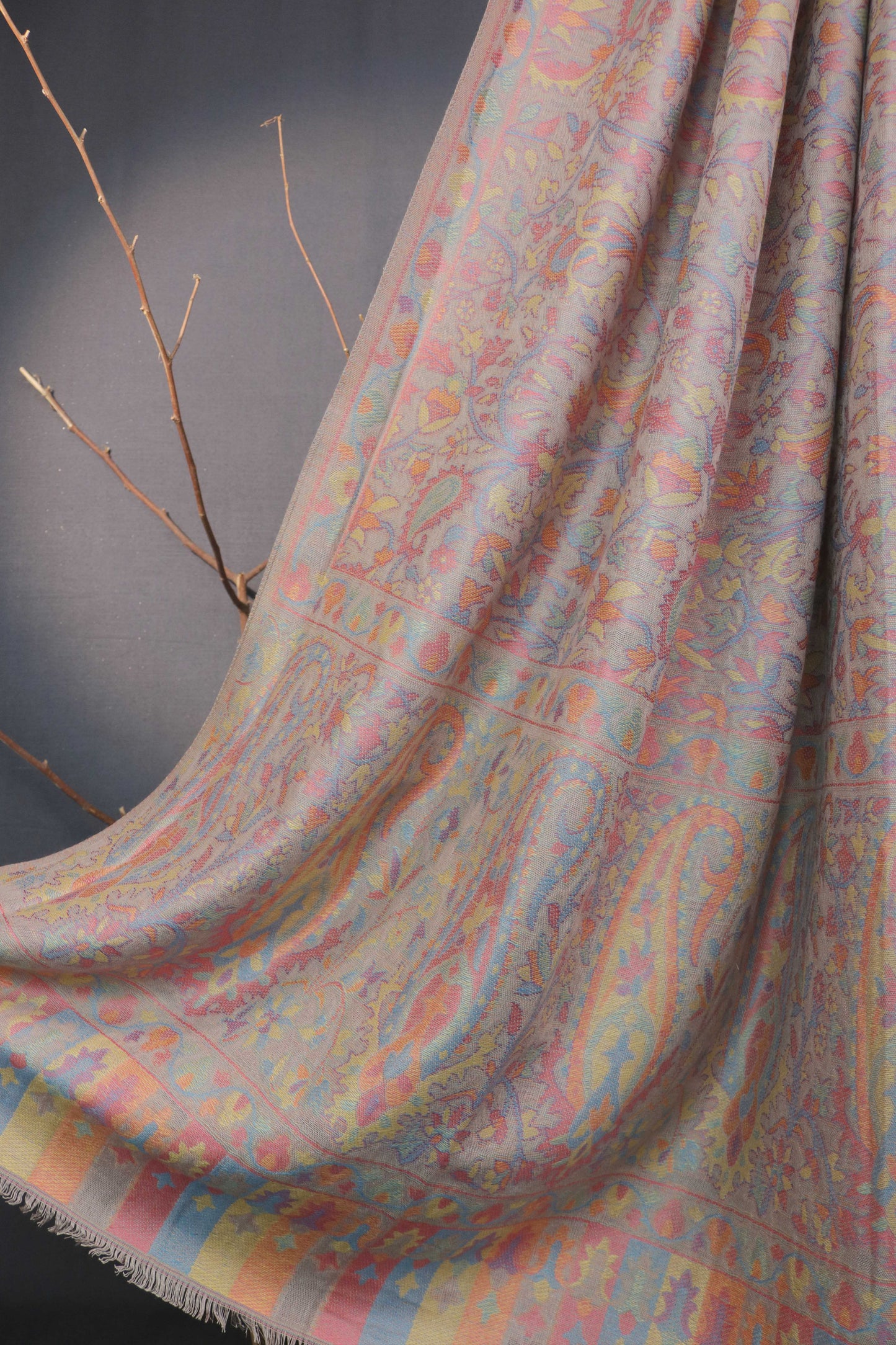3Piece -Karandi with Pashmina Shawl KPP267