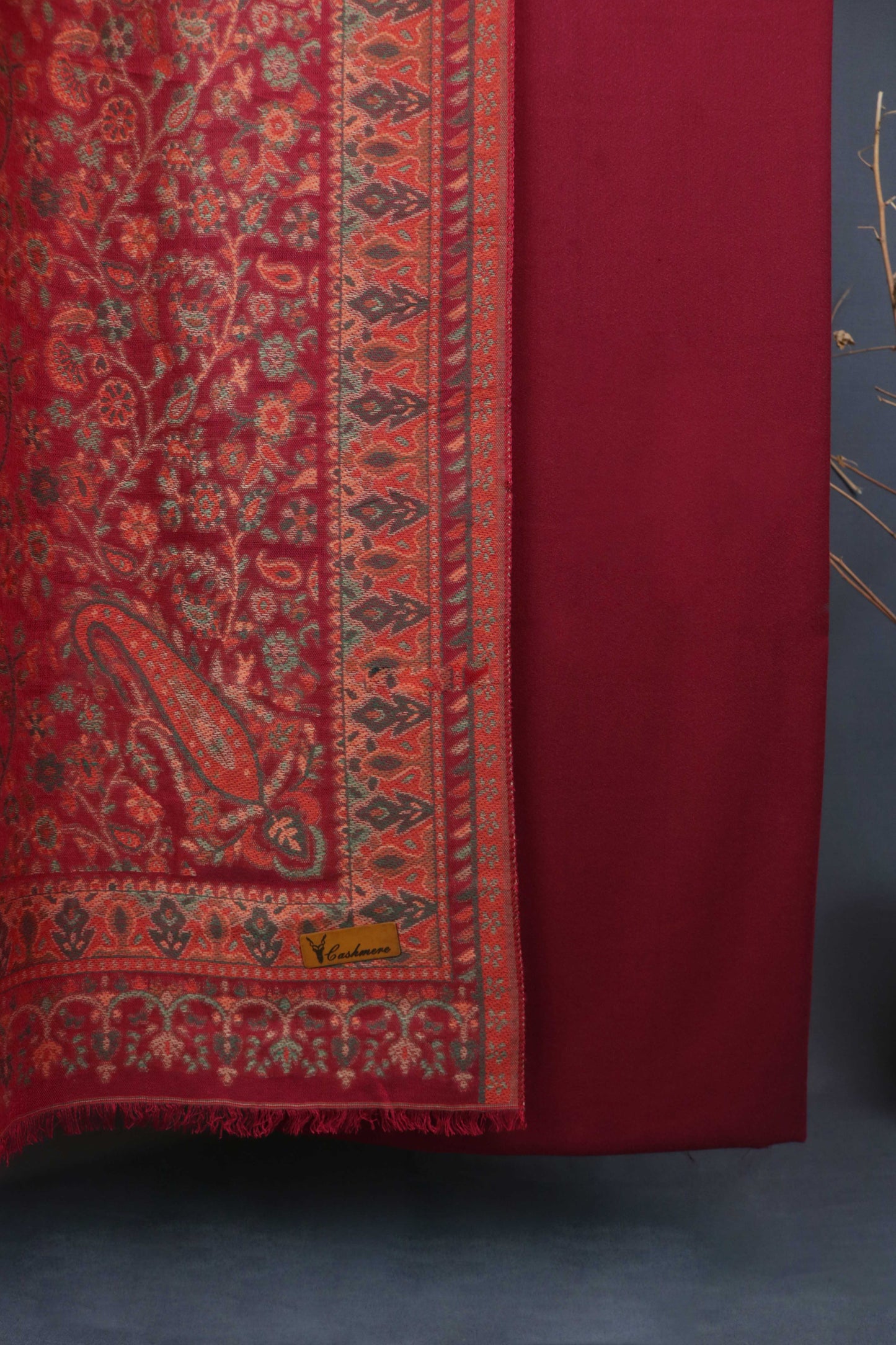 3Piece -Karandi with Pashmina Shawl KPP269