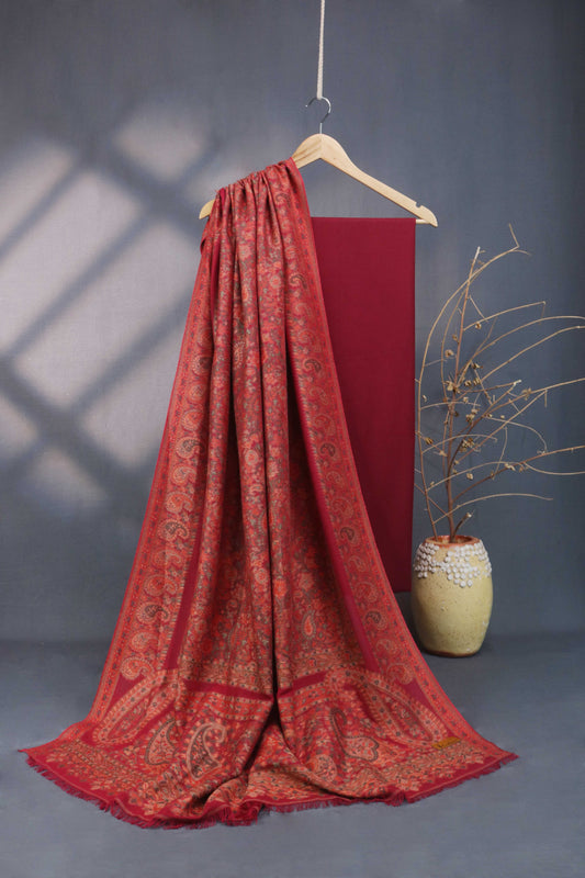 3Piece -Karandi with Pashmina Shawl KPP271