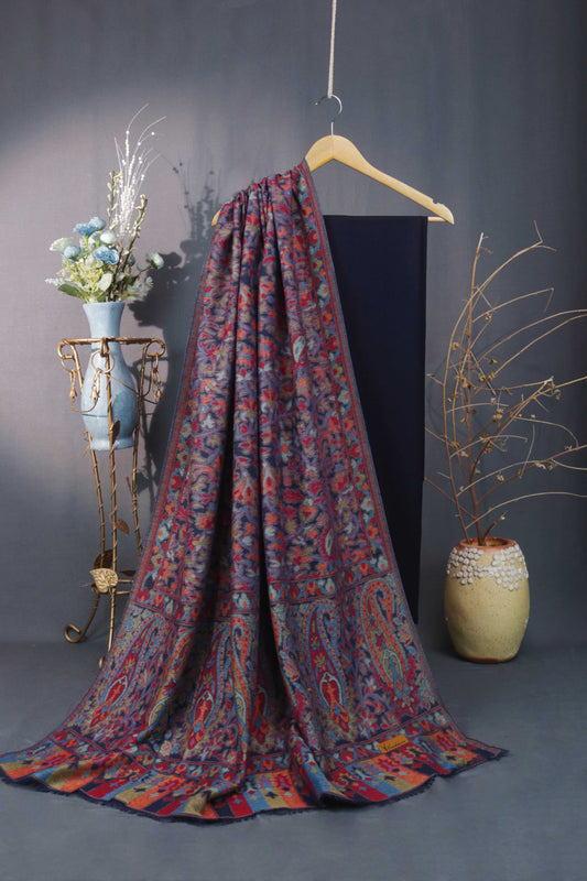 3Piece -Karandi with Pashmina Shawl KPP272