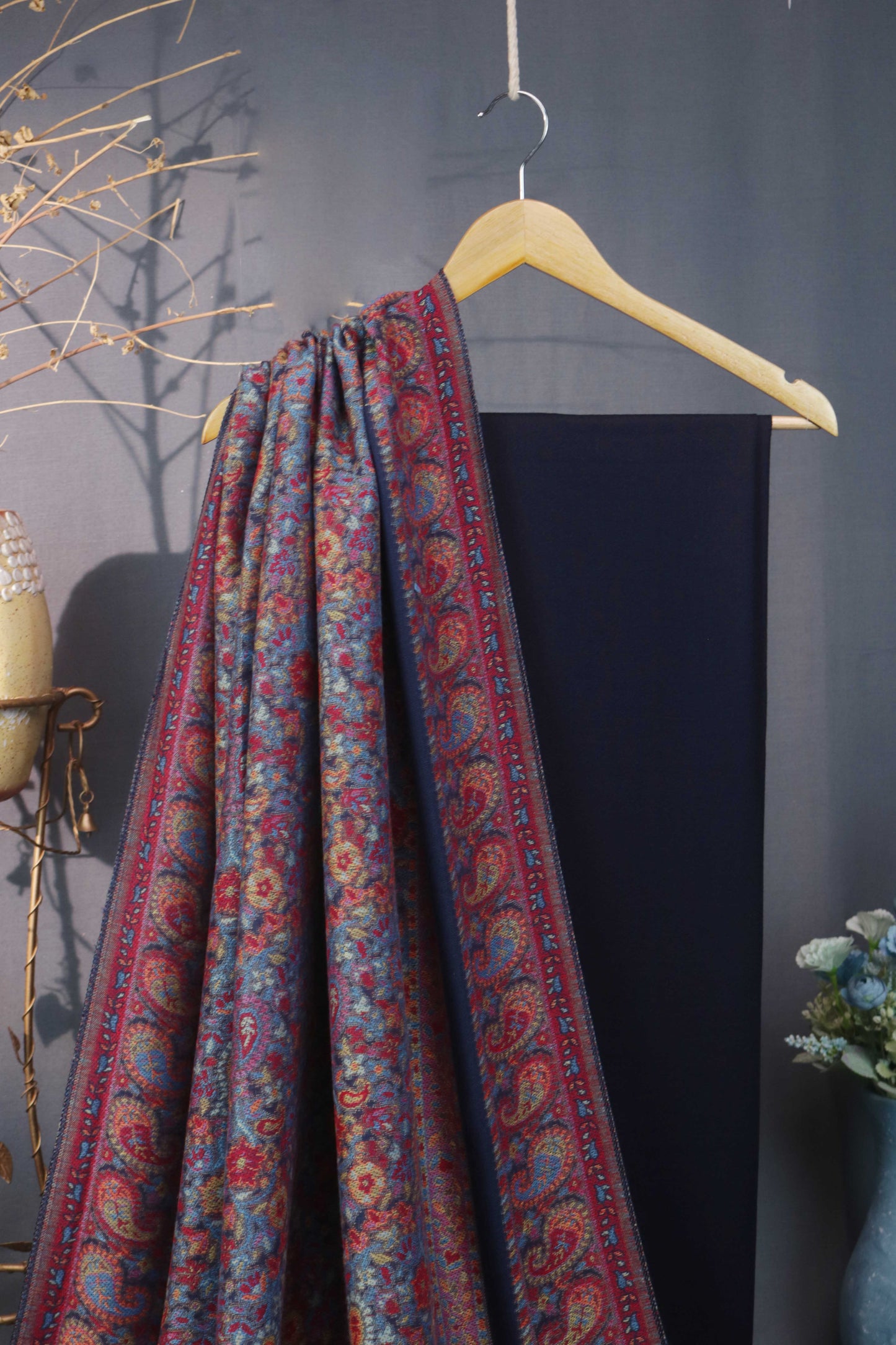 3Piece -Karandi with Pashmina Shawl KPP273