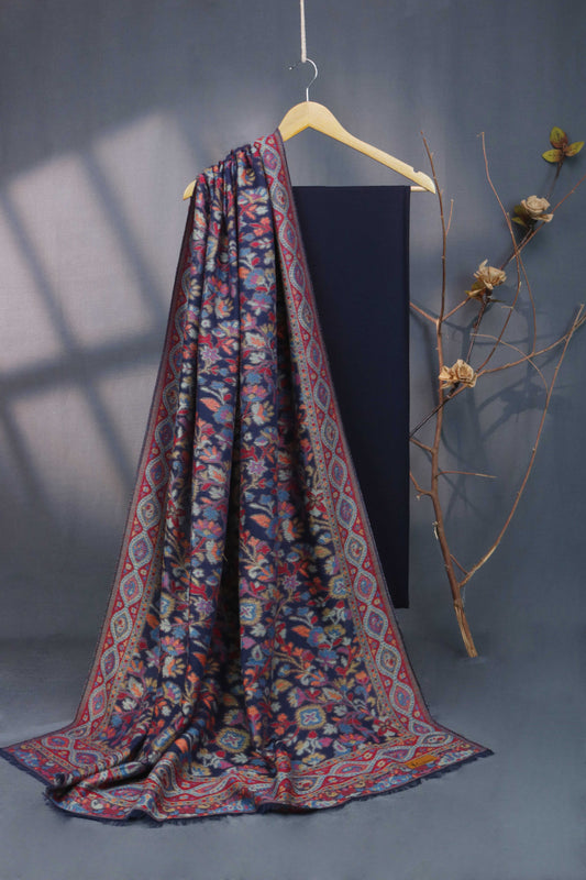 3Piece -Karandi with Pashmina Shawl KPP275