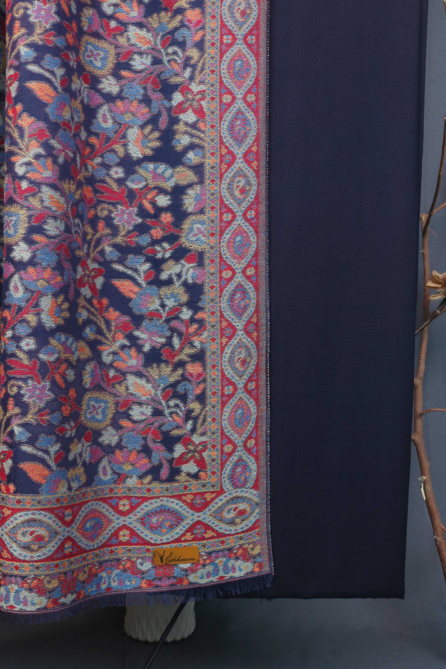 3Piece -Karandi with Pashmina Shawl KPP275