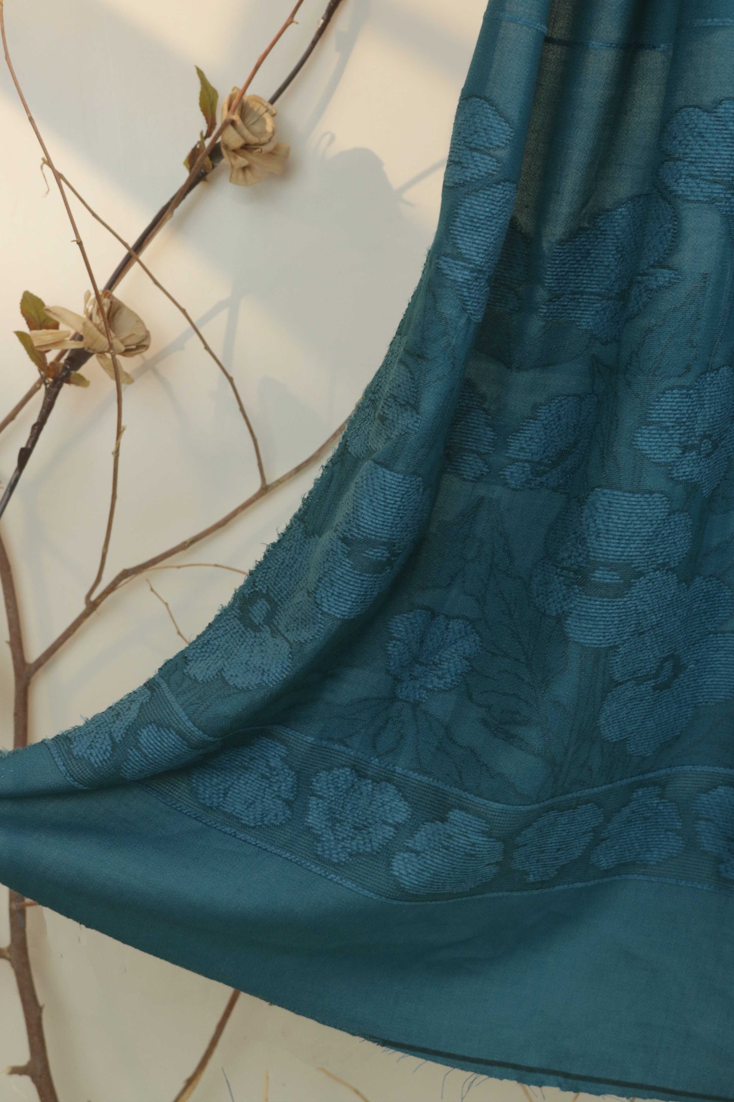 3Piece - Karandi with Wool Shawl SRK Zinc