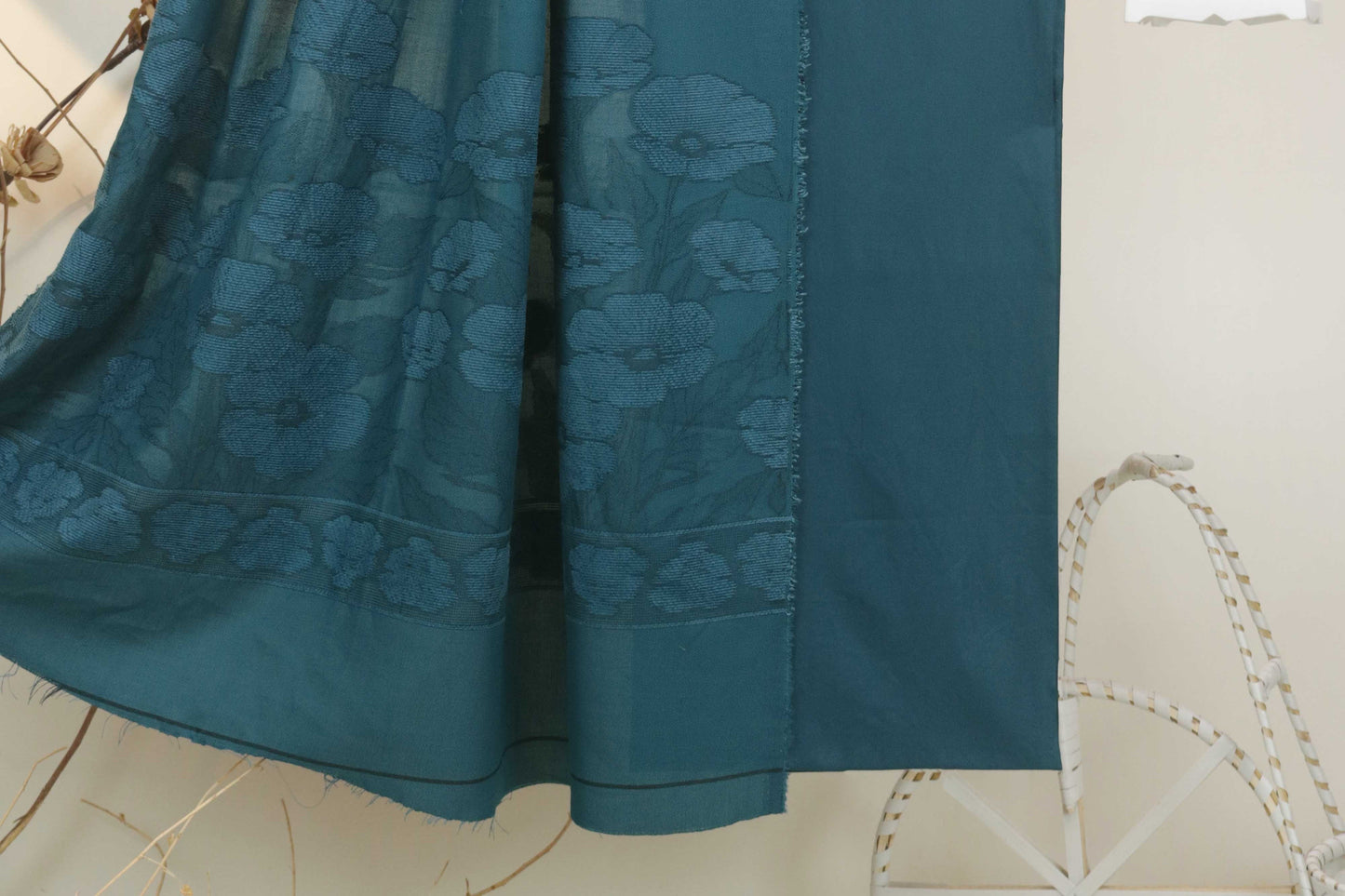 3Piece - Karandi with Wool Shawl SRK Zinc