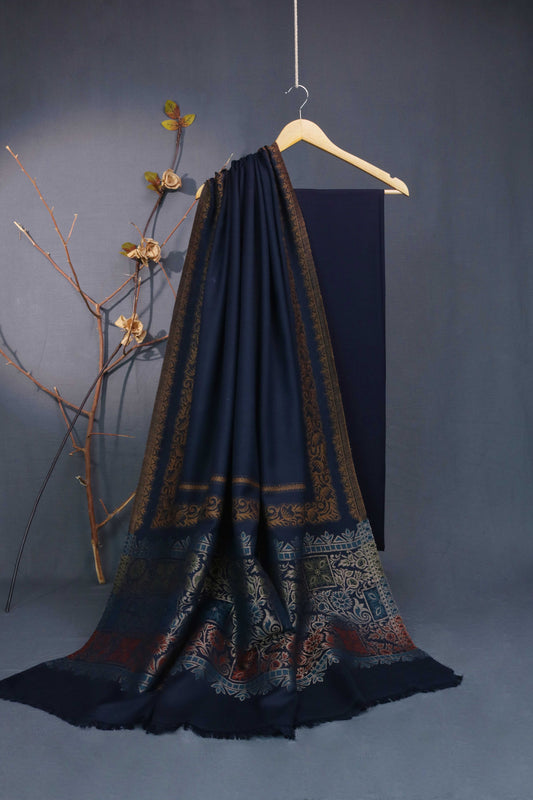 3Piece -Karandi with Pashmina Shawl KPP288